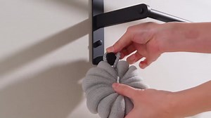 18 Inch Stainless Steel Towel Rack with Hooks - 2-Tiers Ladder Towel Hanger, Double Bar Wall Mounted for Bathroom, Black & Gold