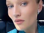 Toni Garrn gets ready in matching look for Cannes red carpet