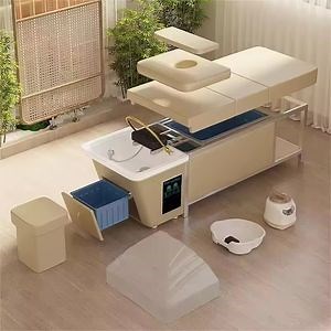 [Hot Item] 90L Water Tank Hair Washing Massage Table Shampoo Bowl Bed