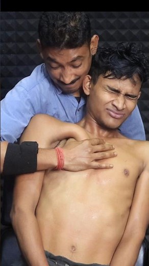 Deep Tissue Body Massage by Master Abhijit | Head Massage & Neck Cracking | Skin & Belly Cracking