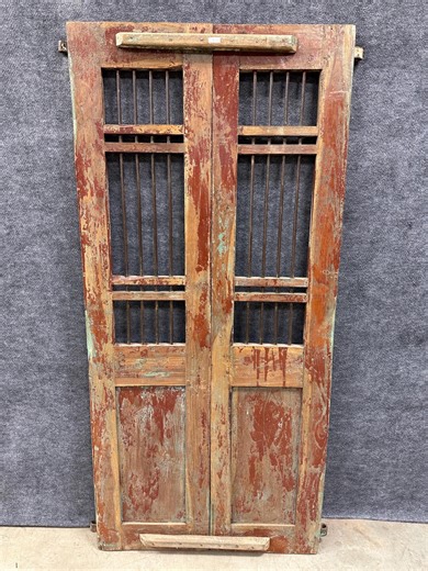 Vintage Old Doors With Decorative Iron Accents. - Etsy