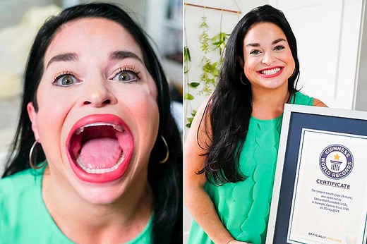 Woman goes viral on TikTok for having biggest mouth
