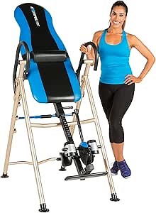Exerpeutic 175SL Inversion Table with ‘SURELOCK’ Safety Ankle Ratchet System and Lumbar Support