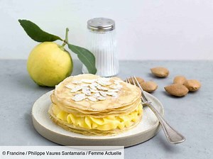 Feuilleté de crêpes au Lemon Curd : découvrez les recettes de cuisine de Femme Actuelle Le MAG