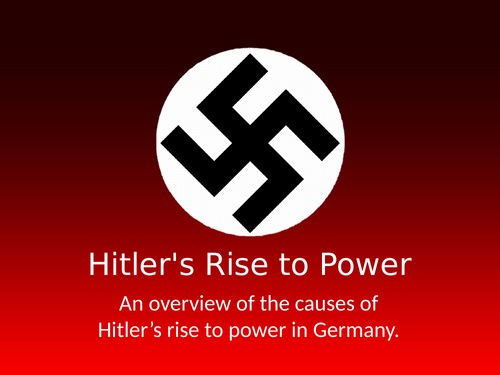 The Rise of Hitler | Teaching Resources