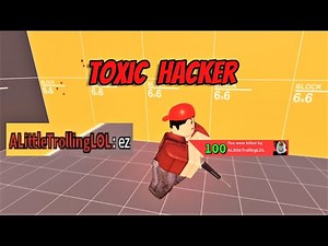 Toxic HACKER Rage Quit In Roblox Arsenal