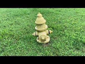 RD Woods Matthews Dry Barrel Fire Hydrant - Defective from Snow Plow Strike
