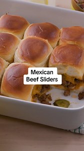 2.7K views · 28 reactions | Mexican Beef Sliders, the perfect crowd pleaser #MakeSomeNoise with Old El Paso™ this festive season Recipe Ingredients: 400 grams minced beef 1/2 cup diced brown onion 1 packet Old El Paso™ Taco Seasoning 12 Bread Rolls 1/3 cup jalapeños 100g cheddar cheese 1 TBSP butter Shredded lettuce Chopped Tomatoes Old El Paso™ Mild Taco Sauce Mayonnaise if desired Method: Reference Video #oldelpaso #TacoTuesday #christmasentertaining | Old El Paso | Facebook
