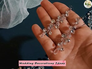 How To Make Simple Bridal Hairband - Bridal Tiara | Wedding Decoration Ideas