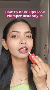 How To Make Lips Look Plumper Instantly 👄 . . Follow us for more makeup reel @poojathool_makeupartist . . #poojathoolmakeupartist #lipmakeup #liptutorial #lipcombo #makeupartist .. . . (lip tutorial, glossy lips, lip combo, plump lips trick, lipstick hack, lip gloss look, juicy lips, dark lipstick combo, lip makeup tutorial, small lips makeup, beginner lip tutorial, everyday glam lips, indian beauty creator, viral makeup reel, makeup hacks) | Pooja Thool