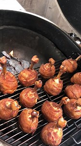 Bacon Wrapped Chicken Lollipops | GrillinFools.com