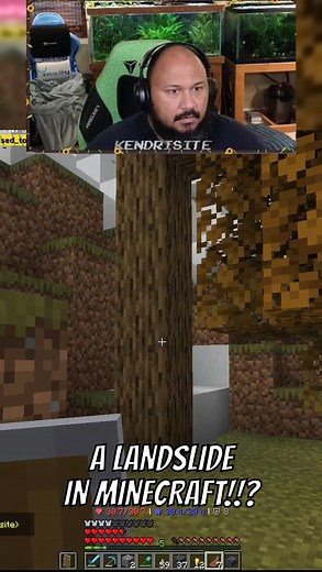 1.6K views · 18 reactions | A Landslide in MINECRAFT?? #clips #reels #shorts #minecraftclips #minecraft #java #HARDCORE | Kendrisite | Facebook