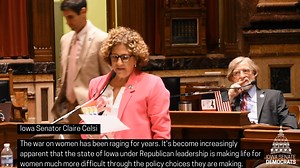 Senator Claire Celsi: Republican politicians are failing Iowa women. | Iowa Senate Democrats
