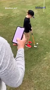 Careful dad, now he thinks he's the next Tiger Woods 😂 | Kidspot