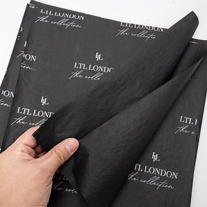 1000pcs Custom Black Tissue Paper, Custom Printed Tissue Wrapping Paper, Your Logo, Name and Message, Wrapping Paper Packaging - Etsy