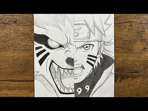 How to Draw Naruto Six Paths Sage Mode & Kurama | Step-by-Step Anime Art for Beginners
