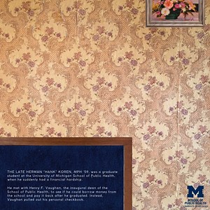 Facing financial hardship as a student in 1958, Herman “Hank” Koren, MPH ’59, received generous help from Dean Henry F. Vaughan. Inspired, Koren established the Helping Hands Fund to support Michigan Public Health students in emergencies, exemplifying his gratitude and dedication. Read more about Hank Koren: https://myumi.ch/7PVjz Support research and engaged learning at the School of Public Health: https://myumi.ch/AZV9j | University of Michigan School of Public Health | Facebook