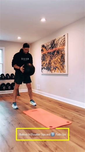 61K views · 519 reactions | Check out @i_do_bogdan's #AbWorkout challenge.  Build up to 10 push-ups and add a #MedicineBall overhead lift between each session on the mat. Fancy giving it a go? Of course you do. | Dynamax - The World's #1 Medicine Ball | Facebook