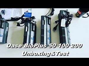 Oase BioPlus Thermo 50 100 200 Corner Internal Filters Unboxing & Test