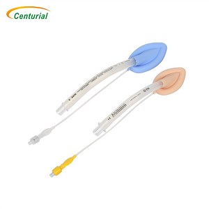 [Hot Item] Standard Quality Low Cost Medical Grade Non Allergic Silicone Laryngeal Mask with Clear Cuff and Colored Pilot