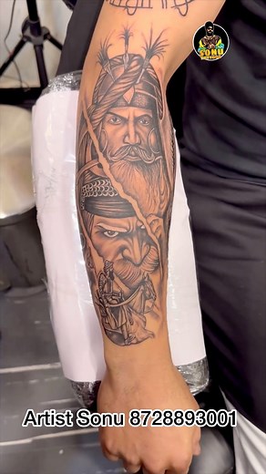 19K views · 860 reactions | 5d Sikh Warrior Tattoo | Sonu Tattooz | Facebook