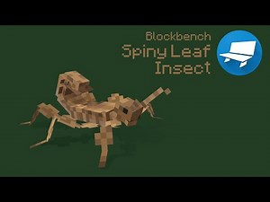 Spiny Leaf Insect - Blockbench Creation Timelapse