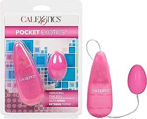 California Exotic Novelties Pocket Exotics Vibrating Pink Passion Egg, Pink