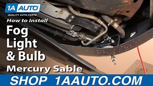 How to Replace Fog Light and Bulb 2000-03 Mercury Sable