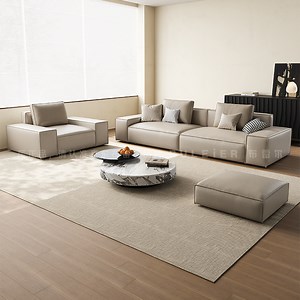 [Hot Item] Simple Modern Living Room Function Luxury Large Apartment L-Shaped Corner Leather Sofa