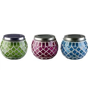 [Hot Item] Indoor Outdoor Decoration Solar Glass Ball Mosaic Table Lamp