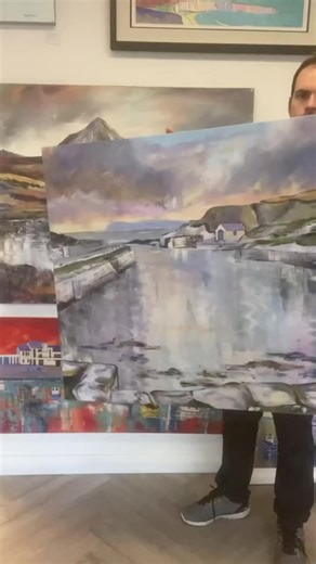 Large limited edition hand-embellished canvas prints currently in stock at the Portrush Studio - available for Christmas collection until Saturday 23rd December. Studio open 23rd: 11am - 5pm. #Ballintoy #EastStrand #Whiterocks #Portrush #portmagic #portstewart #portstewartstrand #giantscauseway | Adrian Margey Art