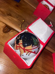Handpainted Santa Claus Bauble - Etsy