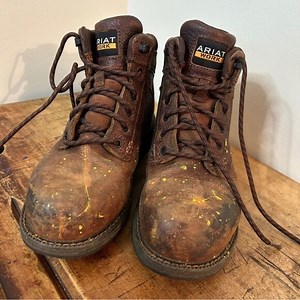 Ariat Composite Toe Work Boots Men's 6.5 fair preworn condition see INFO