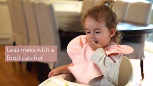 WILLOW + SIM Waterproof Long Sleeve Baby Bibs for Baby Girl, Waterproof Bibs - Wipe Clean, Washable - Long Sleeve Feeding Bibs for Babies & Toddler with Food Catcher - Wearable Baby Smock for Eating…