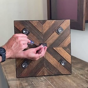 Baseball Card Display - Choose from 9 Reclaimed Wood Trading Card Displays. Easily Add and Remove Brackets and Decor to Hold Exactly The Number of Cards You're Wanting to Display: Pi