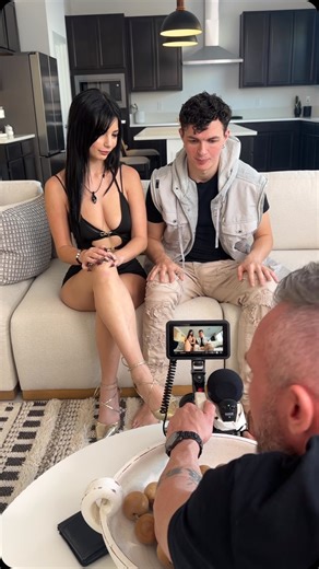 Josh Rivers on Instagram: "The funny 💩 they make us say on set sometimes! 😂 BTS with @smilebeliallovesu! For naughty America! 🎥- @ike_diez"