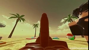 Schwarzer Bulle fickt Femboy-Häschen in Roblox.