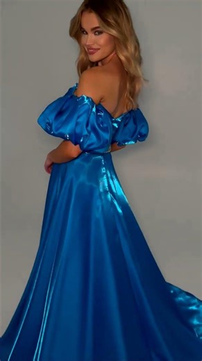 Ashley Lauren 11474 - Strapless Satin Prom Dress