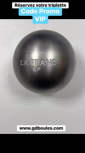 Pour vous remercier d’attendre la livraison nous vous offrons un code promo et des cadeaux à la livraison Réservez maintenant votre triplette | GDBoules / La même passion qui roule