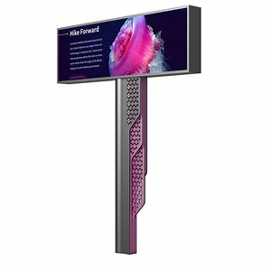 [Hot Item] Outdoor Unipole Billboard Steel Structure P8 LED Screen Digital Advertising