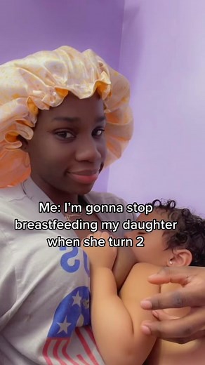 Mrs Wilson (@theewilsons) - Its the attitude for me 💅🏽🤣🤣🤣 she reallh wont stop breastfeeding , u try everything 💀#QuakerPregrain #momanddaughter #breasfeedingmums