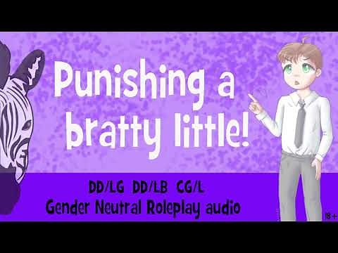 (18+) Punishing a bratty little | DDLG DDLB Gender Neutral roleplay audio