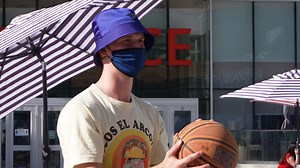 Basketball, but make it fashion. Elias Pettersson is staying loose in the bubble by working on his jumper. 🏀 | Vancouver Canucks