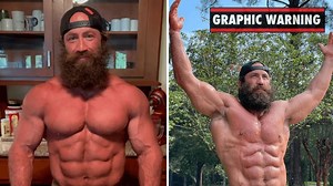 Bodybuilder Brian Johnson swears by his raw meat diet, sharing his meals with thousands of followers