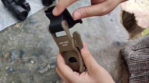 Metal Helmet Adapter Night Vision Adapter for PVS-14, NVG Rhino Arm Adjustable Lever PVS 14 Mount - tan