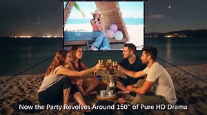 Projector Screen, 100 inch Movie Projector Screen16:9 Foldable Portable Projector Screens for Home Theater, Outdoor, Indoor Party, Office, Weding