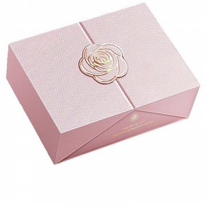 [Hot Item] Customizable Double-Open Flip Pink High-End Gift Box for Perfume & Lipstick Candle