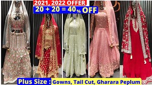 Plus Size Bridal Dresses, Flat 40% OFF | Pakistani Fancy Suits Peplum Bridal Collection, Hyd Life | Hydlife Shopping