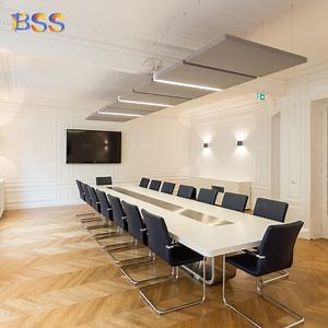 [Hot Item] Large Conference Desk and Chairs 14FT Long Stone Top Italy Modern Design Conference Room Desk Chairs