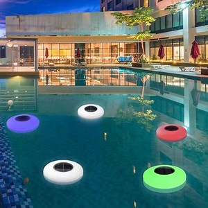 [Hot Item] Solar LED Floating Light Colorful UFO Light Outdoor Waterproof Remote Control Lawn Light Pool Light